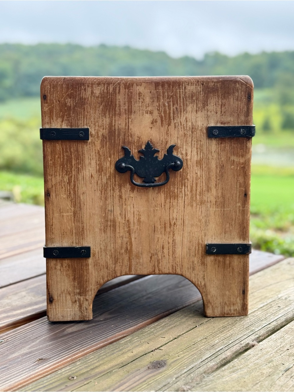 Rustic Wood Storage Box